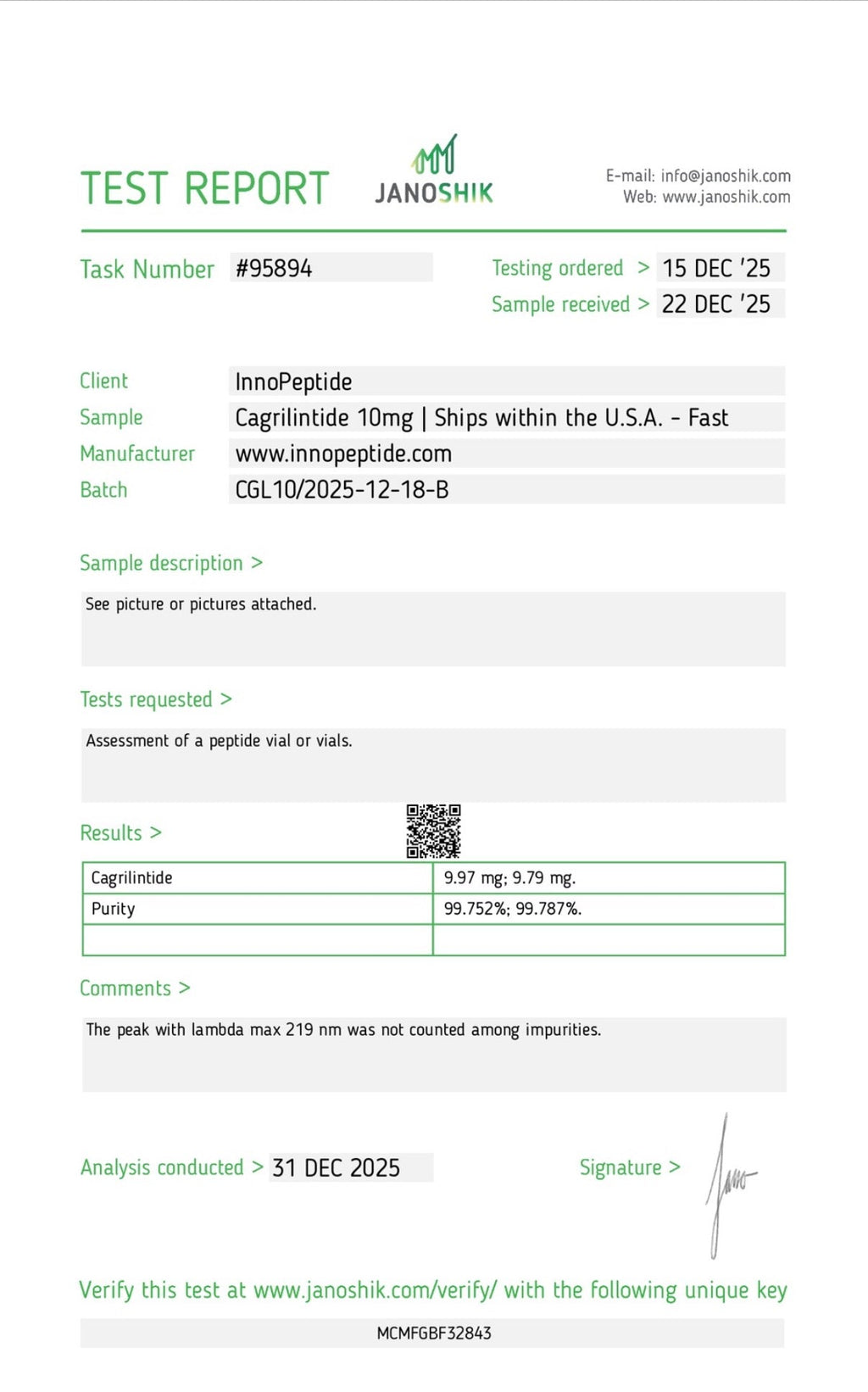 Cagrilintide - 10mg
